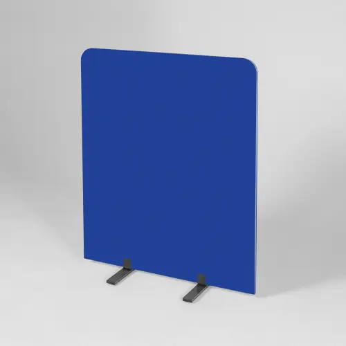 120 x 100cm Royal Blue Curve Screen with Black Frame (BusyScreen)