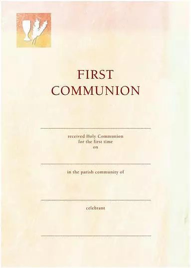 First Communion Peach / Cream - Pack of 10