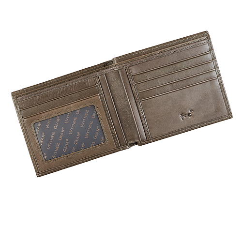 Wallet Leather Taupe John 3:16