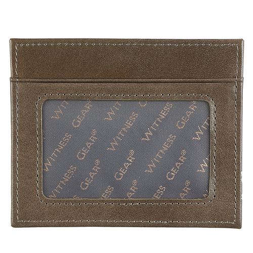 Wallet Leather Taupe John 3:16