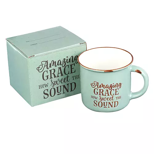 Mug Camp Green/White Amazing Grace