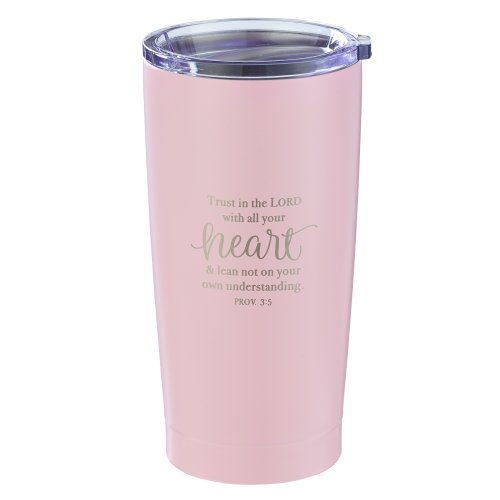 Mug SS Travel Pink Trust In Lord Prov. 3:5