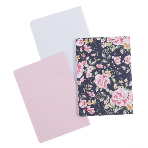 Notebook Set 3pc White, Pink Isa. 40:31, Navy