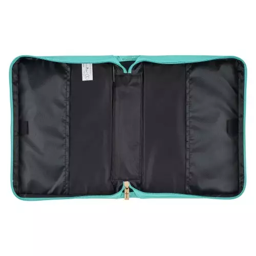 Medium Be Still and Know Turquoise Faux Leather Fashion Bible Cover - Psalm 46:10