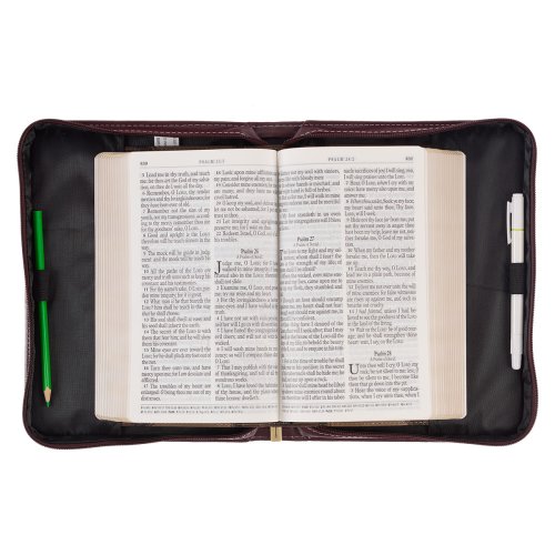 XL Be Still and Know -  Neutral Floral, Brown/Beige Faux Leather Bible Cover  - Psalm 46:10