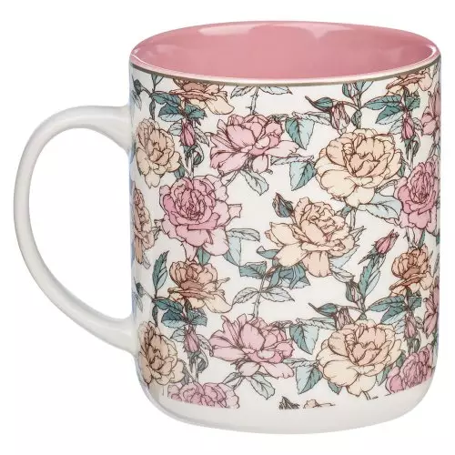 Mug My White/Pink Roses Strength & My Song Ps. 118:14