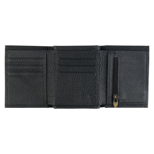 Wallet Leather Black Walk by Faith 2 Cor. 5:7