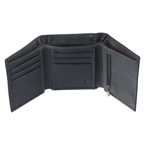 Wallet Leather Black Walk by Faith 2 Cor. 5:7