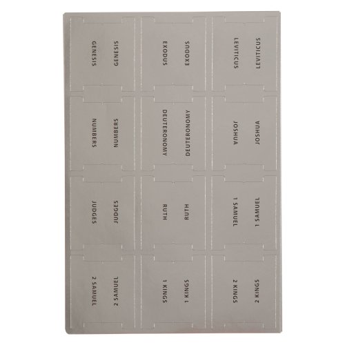 Bible Indexing Tabs Silver Foil w/Black Print