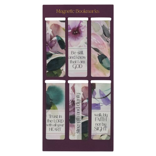 Bookmark-Bloom Like The Flowers Magnetic (Set Of 6)