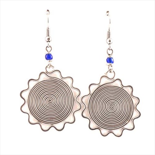 Sun Spiral Kenyan Earrings