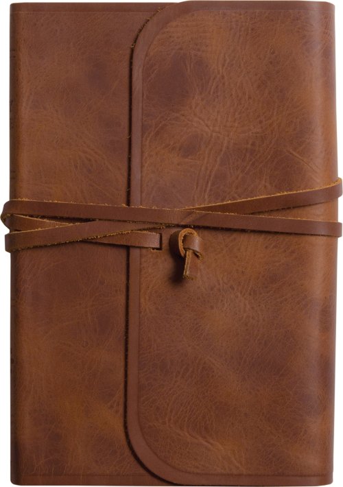 ESV Thinline Bible, Red Letter (Natural Leather, Brown, Flap with Strap)