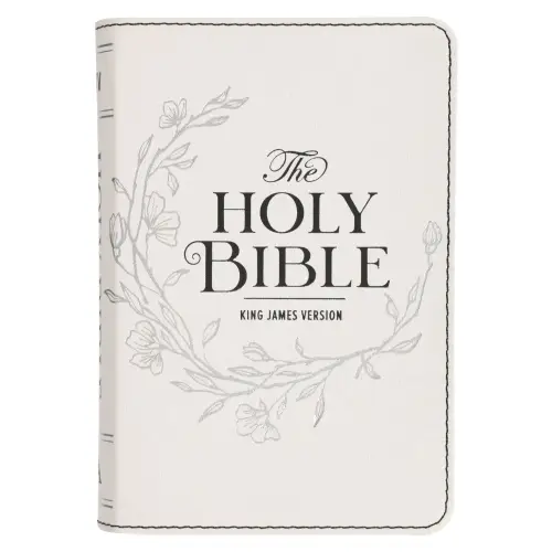 Pearlized White Large Print Compact King James Version Bible