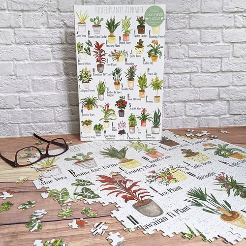 Jigsaw 1000 Pc Rectangular - House Plant Alphabet