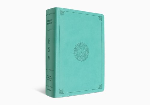 ESV Study Bible (TruTone, Turquoise, Emblem Design)