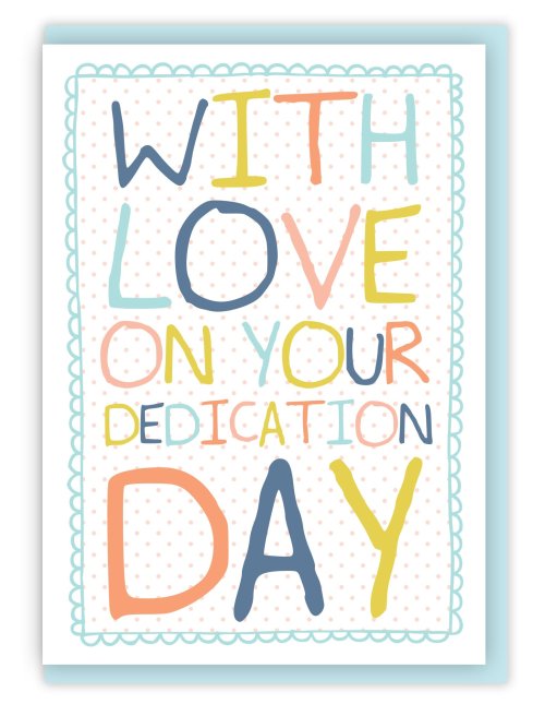 With Love on Your Dedication Single Card