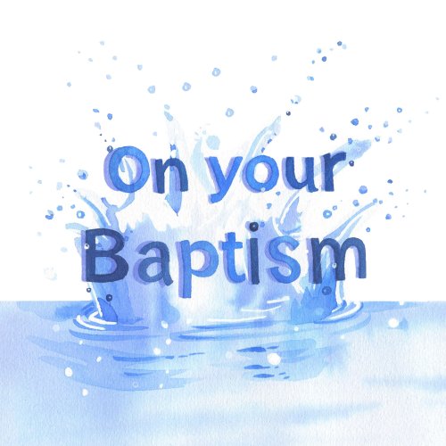 Baptism Waters Single Card