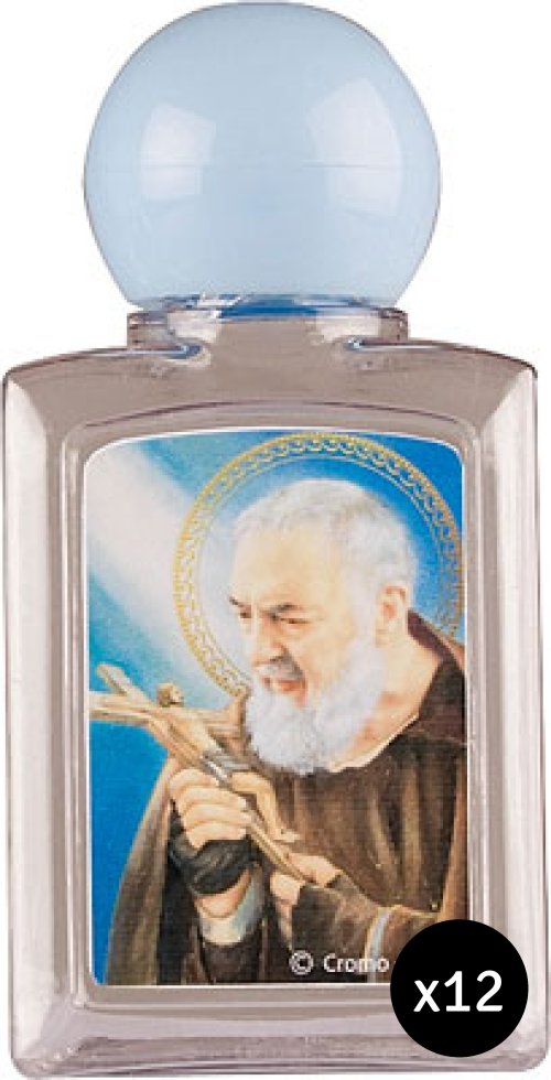 12 x Saint Pio Holy Water Bottle (45ml)