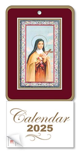 Saint Theresa Dated Calendar with Silver Highlights