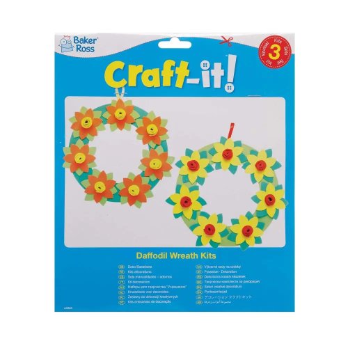 Daffodil Foam Wreath Kits - Pack of 3