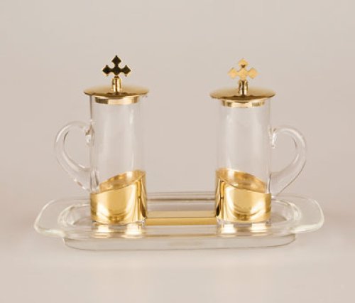 Gilt Finish Cruet Set