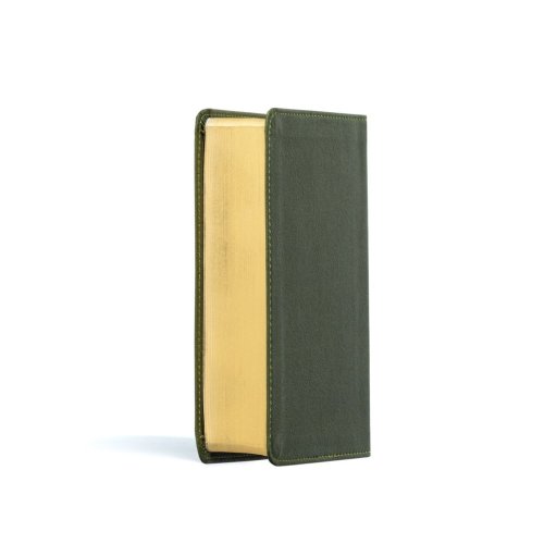 NASB Large Print Compact Reference Bible, Olive LeatherTouch