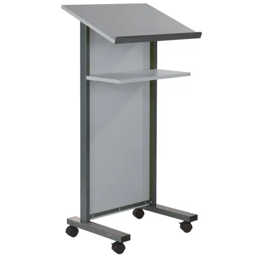 Grey Panel Front Lectern