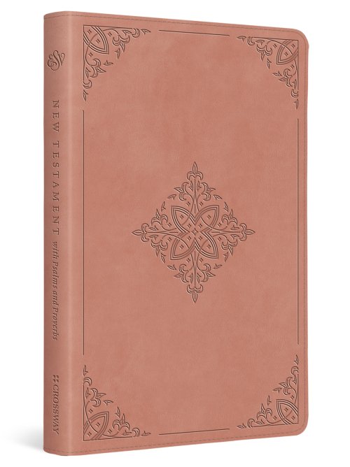 ESV New Testament with Psalms and Proverbs (TruTone, Blush Rose, Fleur-de-lis Design)