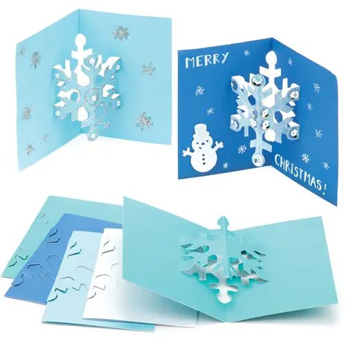 Snowflake Pop-out Cards (Pack of 8)