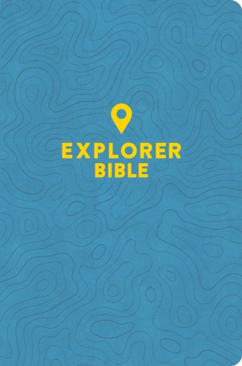 CSB Explorer Bible For Kids, Sky Blue Leathertouch