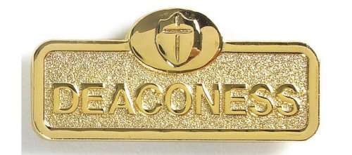 Deaconess Badge with Cross - Brass