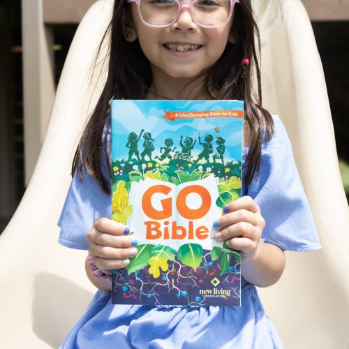 NLT Go Bible for Kids  (LeatherLike, Teal Ocean)