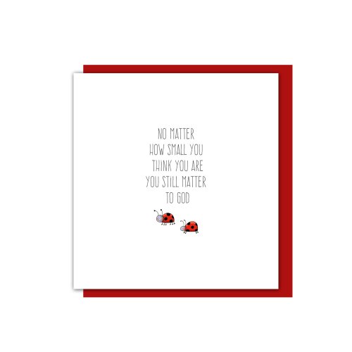 Ladybirds Encouragement Single Card