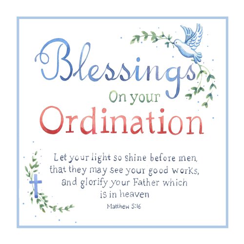 Ordination Single Card