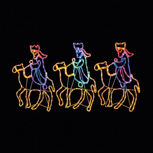 70cm 420 LED Lights 3 Wise Men on Camels Rope Light