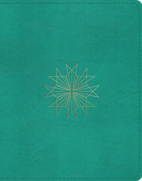 ESV Single Column Journaling Bible (TruTone, Teal, Resplendent Cross Design)