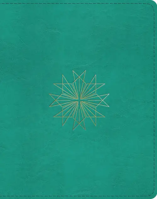 ESV Single Column Journaling Bible (TruTone, Teal, Resplendent Cross Design)