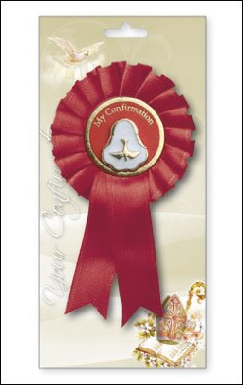 Confirmation Pearl Medal Rosette