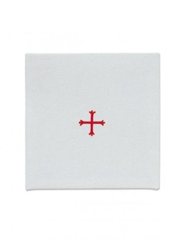 6" x 6" Chalice Pall Red Cross Design