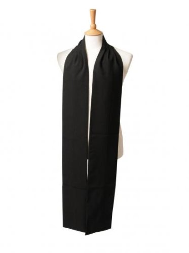 Preaching Scarf -Black Polyester