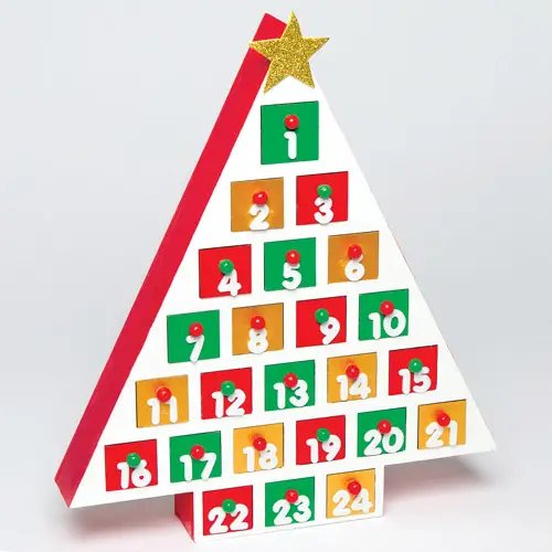 Wooden Advent Christmas Tree