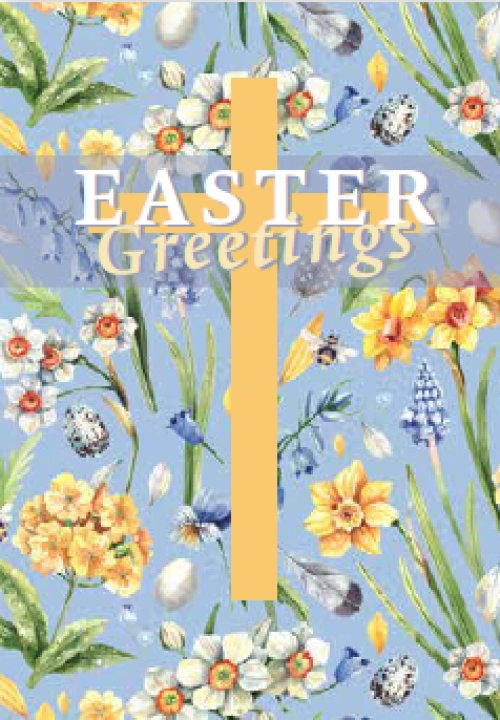 Compassion Charity Easter Cards: Wildflowers Cross (5 pack)