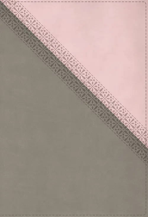 NIV Application Bible, Large Print, Leathersoft, Pink/Gray, Red Letter, Comfort Print