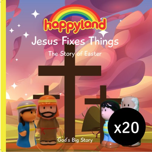 20 x Happyland Easter Story - Jesus Fixes Things