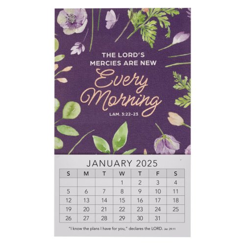 2025 Mini Magnetic Calendar: The Lord'S Mercies Are New Ever