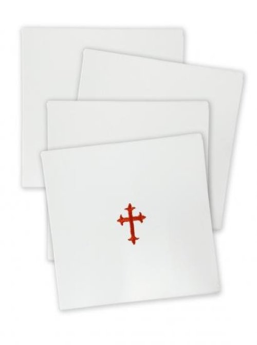 NEW Set of 4 Poly Cotton with Red Cross