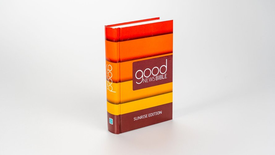 Good News Bible Sunrise Edition – Vibrant Orange Hardback with Easy-to-Read Format