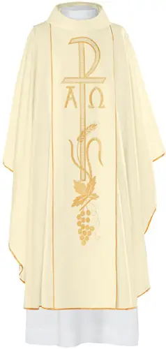 Cream Chasuble (Length 129cm x Width 150cm)