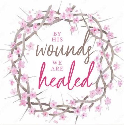 Easter Mini Cards - By His Wounds (Pack Of 5)