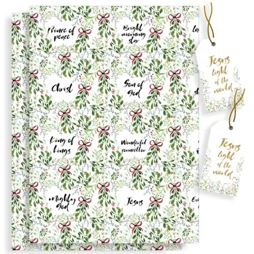 Names Of God Christmas Wrapping Paper